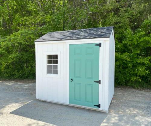 White-compact-shed